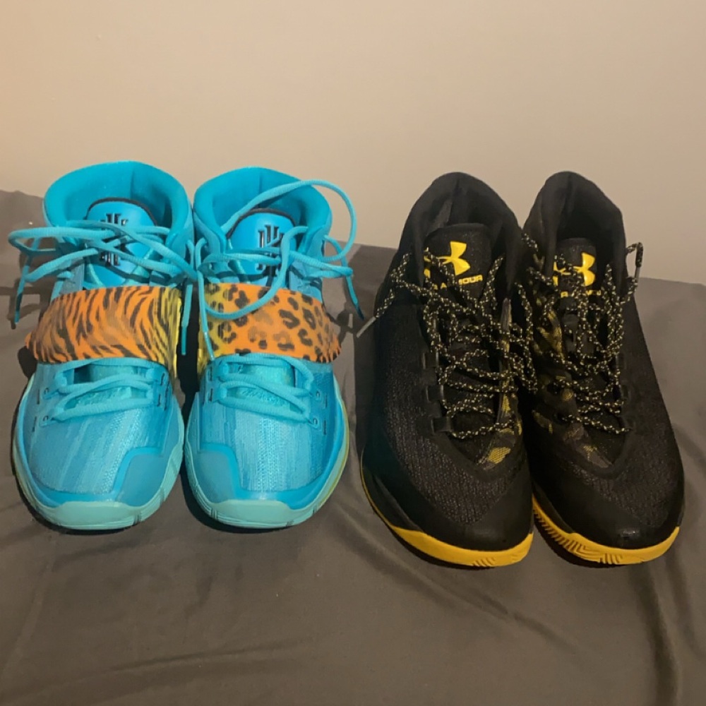 Nike kyrie 6 and Under armour curry 3